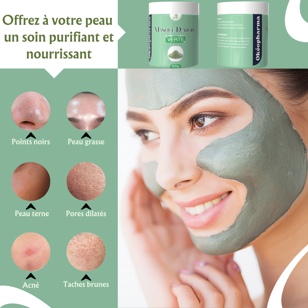 Masque Argile Verte Bio Purifiant