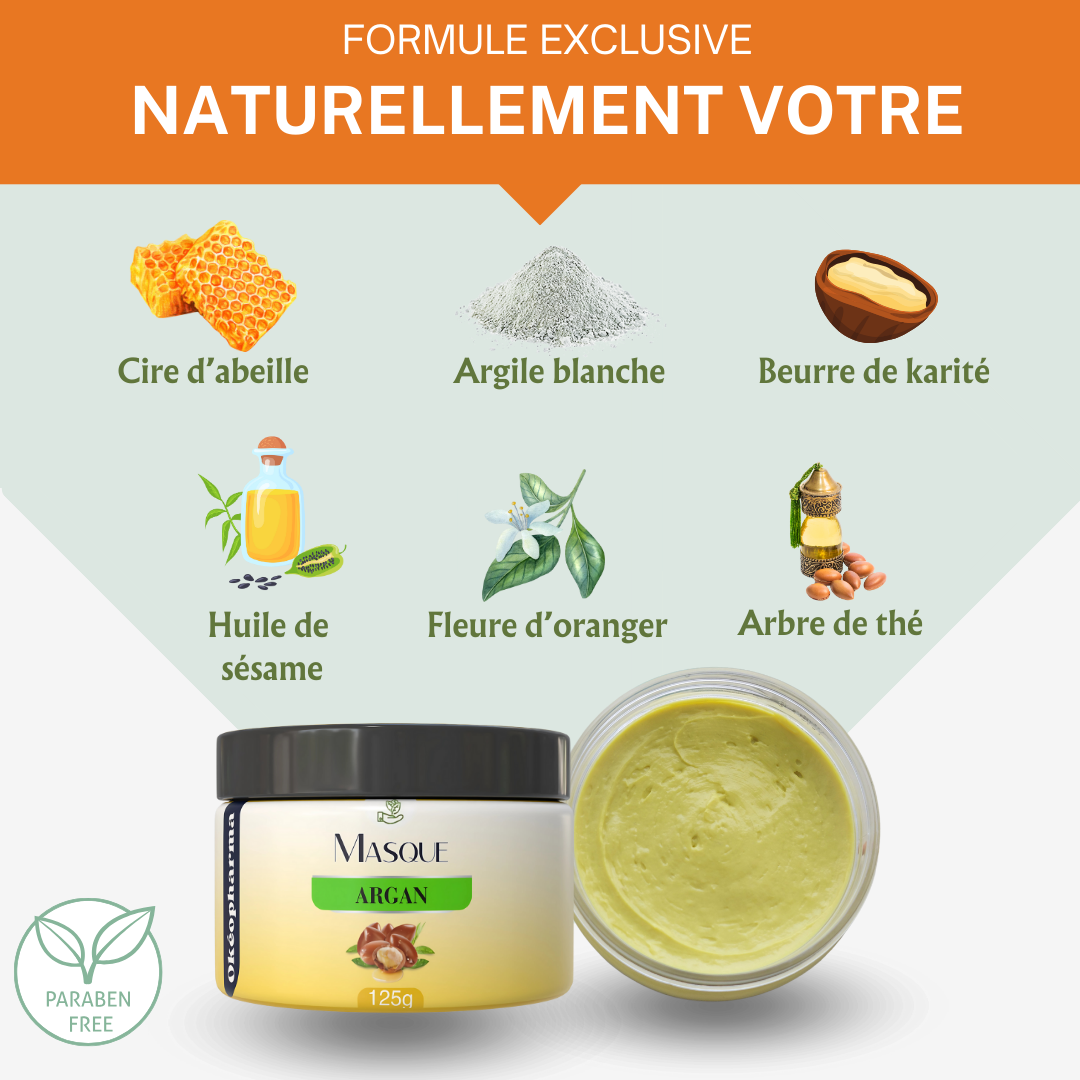 Masque Visage Hydratant à l’Huile d’Argan
