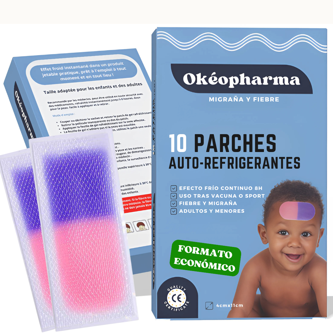 Patchs Refroidissants pour fièvre et migraine