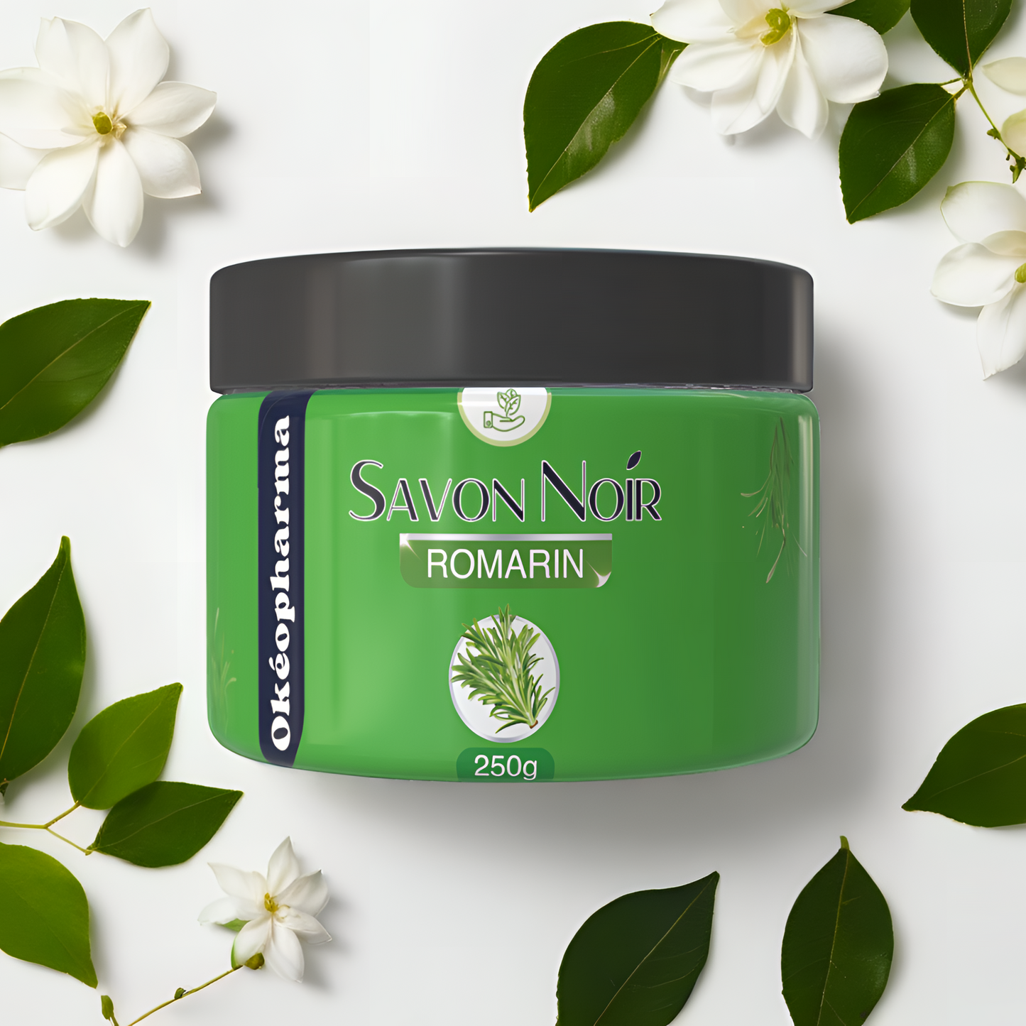 Savon Noir à l'huile essentiel de Romarin