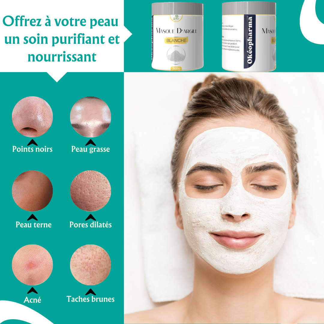 Masque Argile Blanche Hydratant