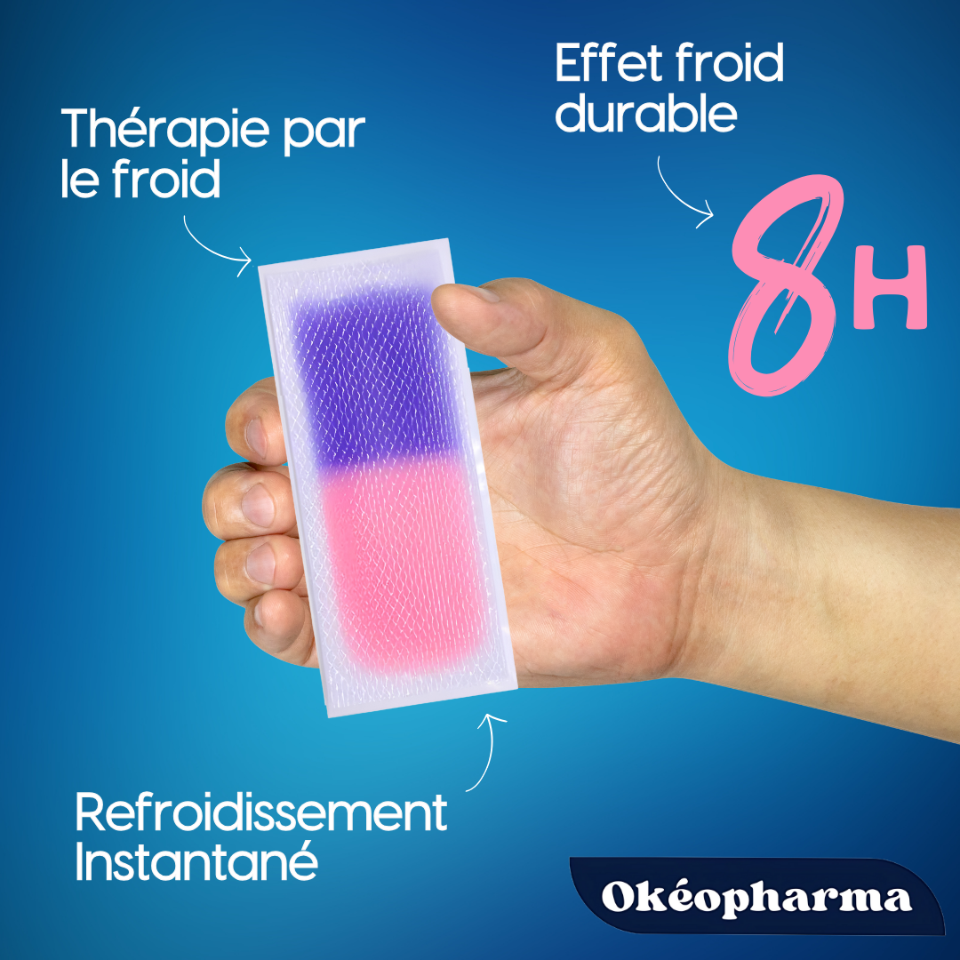Patchs Refroidissants pour fièvre et migraine