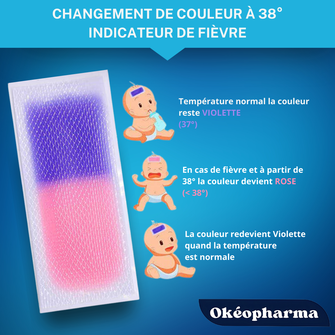 Patchs Refroidissants pour fièvre et migraine